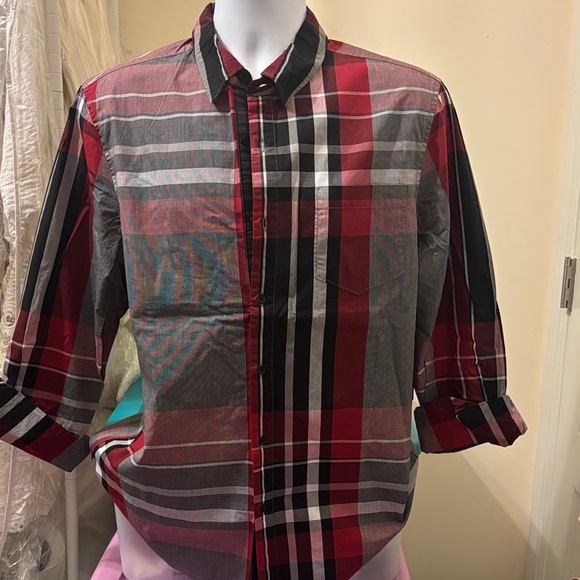 Guess Men's Multicolor Plaid Button Down Shirt - Picture 1 of 5